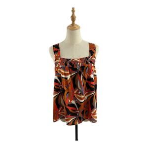 Evereve Multicolor Palm Tank, Size Small